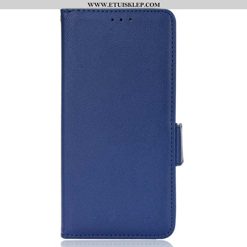 Etui Folio do Poco X4 Pro 5G Bardzo Cienka Sztuczna Skóra Liczi